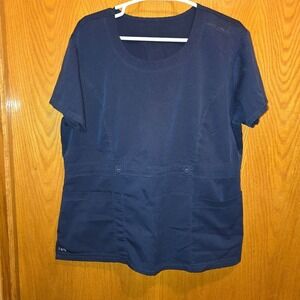 NRG Barco‎ Scrub Top Navy Blue Women's XL or XXL